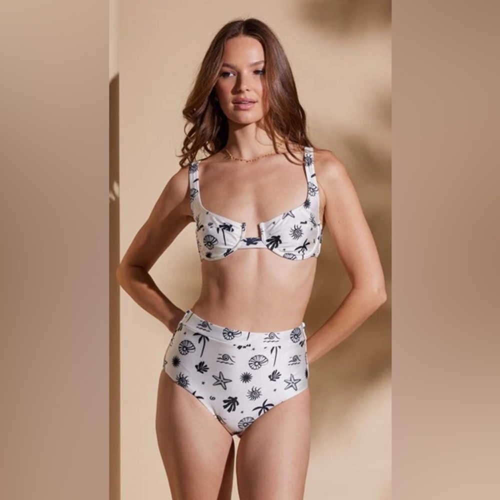 NWOT MINKPINK SHELL BIKINI SET SZ S
